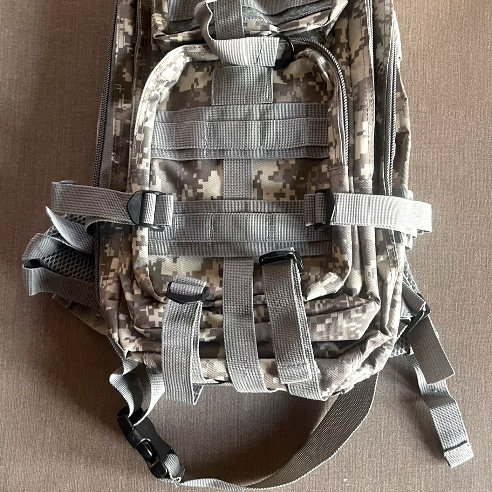 Small Tactical Military Style Backpack Digital Camo Unbranded